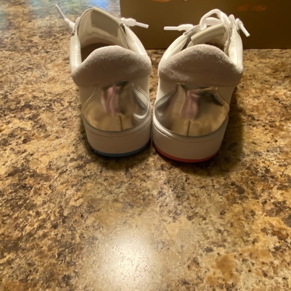 Pink and blue vintage Havana shoes never worn - Picture 4 of 4